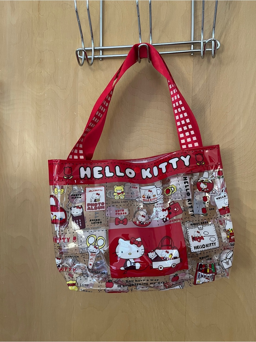 Hello Kitty Clear Character Tote - NWOT